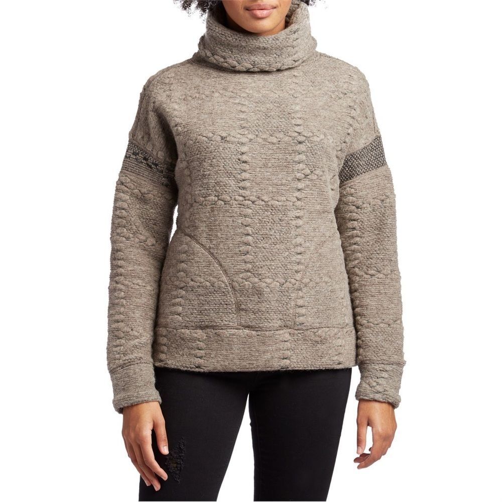 Prana Crestland pullover sweater Relaxed Fit Sz XS Turtleneck Cottage Outdoor